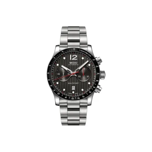 Mido Helm Автоматический Механический Часы Мужские 44 мм Серый Циферблат Корпус из Нержавеющей Стали Ремешок из Нержавеющей Стали