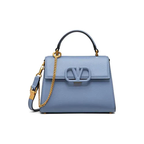 Valentino VSLING с рельефной телячьей кожей сумка через плечо маленькая сумка женская синяя