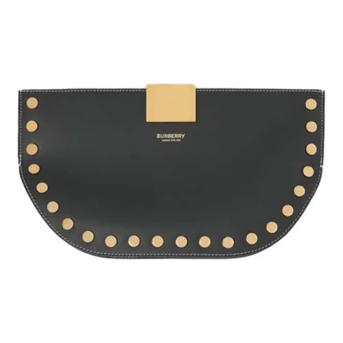 Burberry OLYMPIA Кожа Полумесяц Клатч Женская Черный
