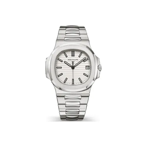 PATEK PHILIPPE Автоматический Механический Механизм Мужские Спортивные Элегантные Часы NAUTILUS Series 40мм*40мм Белые