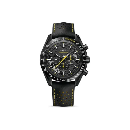 OMEGA Механизм с ручным заводом Мужской Ультра Dominance Series Moon's Темный Боковая сторона Часы 44,25mm Черный