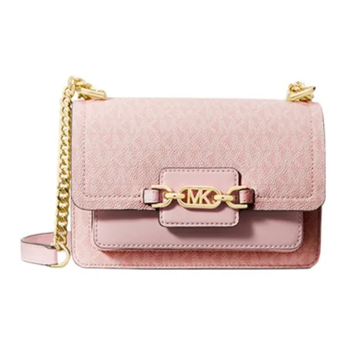 MICHAEL KORS Heather Artificial Leather Small Square Bag Envelope Bag Crossbody Bag Shoulder Bag Women's Pink