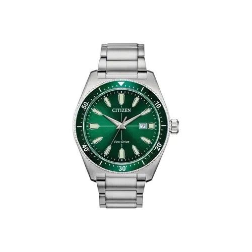 CITIZEN Светильник Кварцевый механизм Мужские часы Ecology Drive Collection 43 мм Зеленый