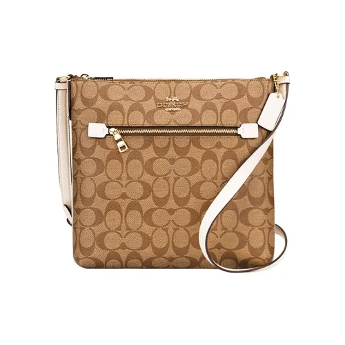 COACH Rowan ПВХ Сумка через плечо Средняя Женская