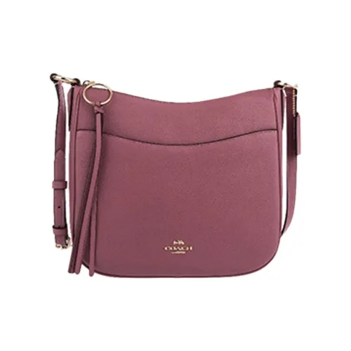 COACH Chaise Кожа Сумка через плечо Женская Розовая