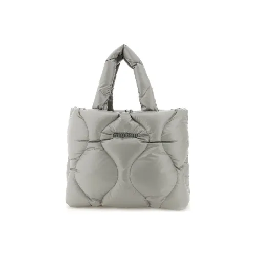 MIU MIU Технологичный Ткань Клатч Женский Серый