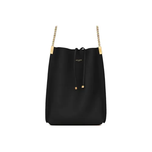 SAINT LAURENT Suzanne Сумка-хобо из гладкой коровьей кожи маленькая сумка женская черная