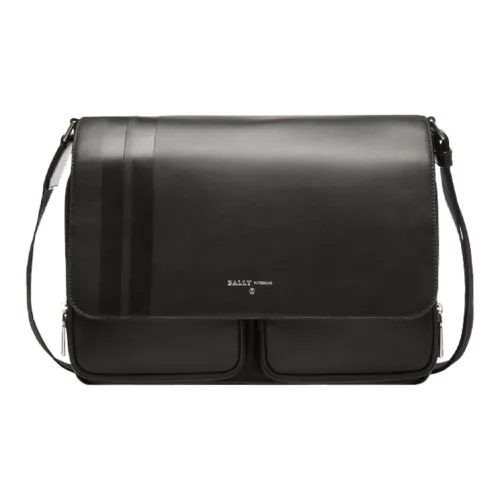 BALLY Кожа Курьерская Сумка Сумка через плечо Стандартная Мужская Черная