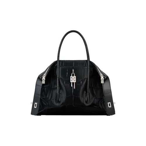 GIVENCHY Antigona Тисненая кожа Сумка-тоут Одно плечо Средний размер Женская Черная