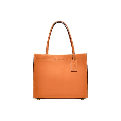 COACH Cashin Кожа Сумка Маленькая Женская Апельсин