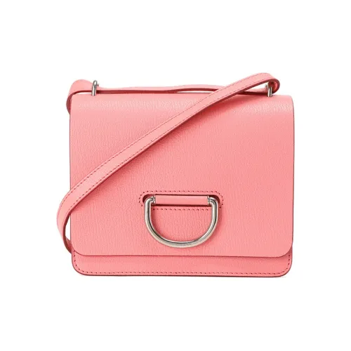 Burberry Sheepskin Crossbody Bag Women's Bright Coral Pink Red Burberry Овчина Сумка через плечо Женская Яркий Коралловый Розовый Красный