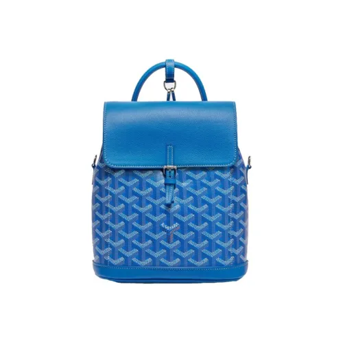 GOYARD Alpin Коровья кожа Рюкзак Мини Женский Небесно-синий