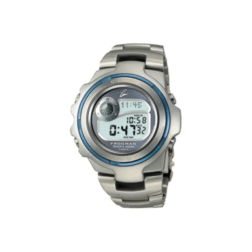 CASIO MR G Series Кварцевый механизм Титан Ремешок Часы Мужские Циферблат Серебристый