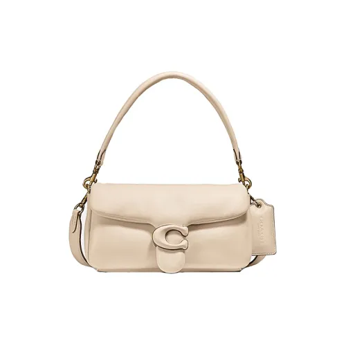 COACH Tabby Овчина GOD OF Вино Сумка Сумка на плечо Портативная Сумка через плечо Средняя Женская Слоновая кость