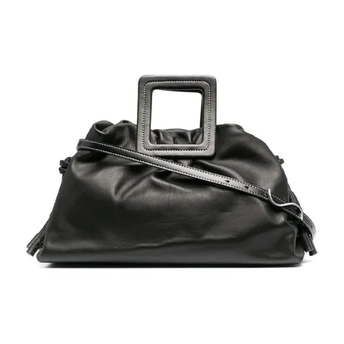 Staud Натуральная кожа Путешественная сумка Женская Черная