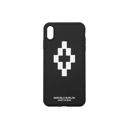 Marcelo Burlon Резиновый, Пластик Аксессуары для телефонов Черный Унисекс