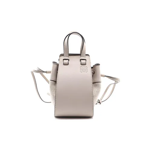 LOEWE Hammock Холст Сумка через плечо Сумка Мини Женская Овсяный