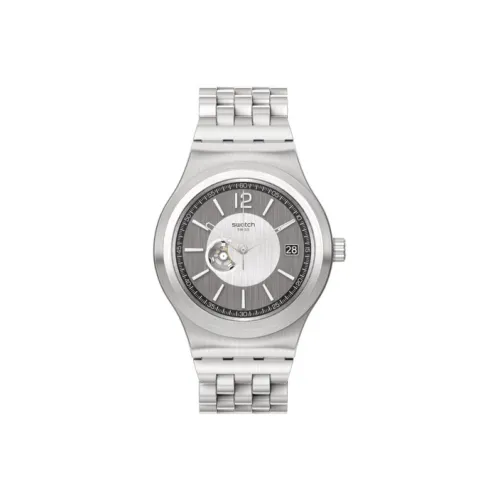 SWATCH Автоматический Механический Movement Унисекс Часы 42 мм Серые