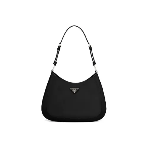 PRADA Cleo Блестящая кожа сумка через плечо женская черная