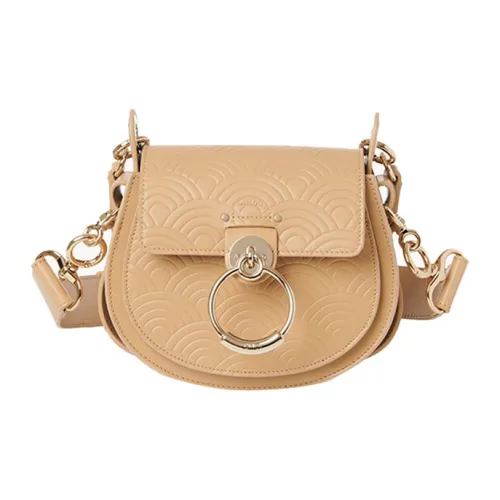 Chloe Tess Яркий Телячья кожа Седло Сумка Сумка через плечо Сумка через плечо Маленькая Женская Мягкая Коричневая