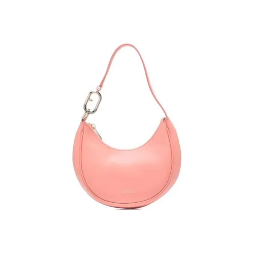 Furla Primavera Кожа Пельменная Сумка Плечевая Сумка Маленькая Женская Розовая