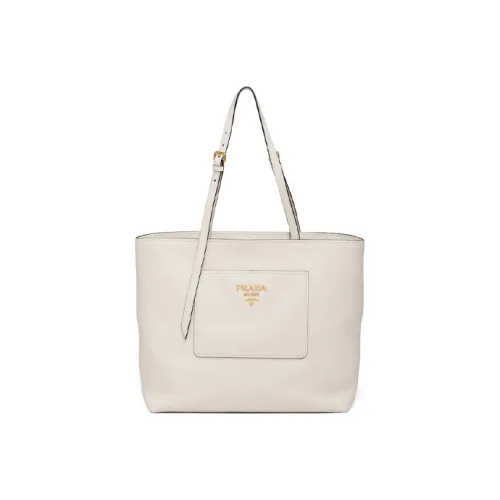 PRADA Телячья кожа Тоут Сумка Сумка для покупок Сумка Сумка через плечо Сумка через плечо Женская Белая