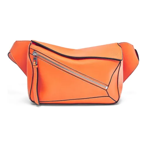 LOEWE Пазл Гладкий Телячья кожа Бананка Маленький Мужской Апельсин