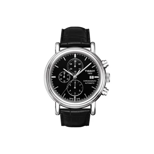 TISSOT Автоматический Механический Механизм Мужские Часы Carson Elite Series 43 мм Черные