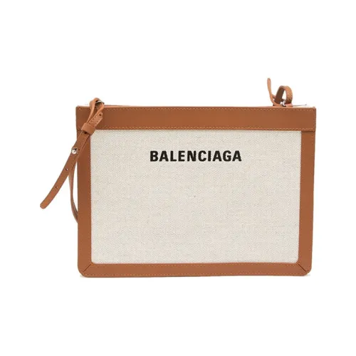 Balenciaga Хлопок Холст Коровья кожа Сумка через плечо Женская