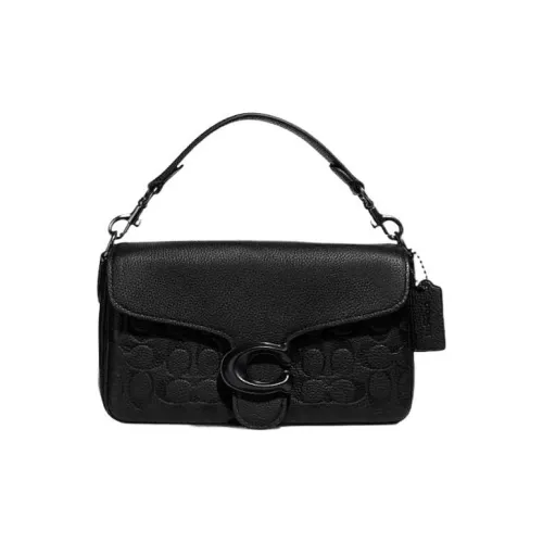 COACH Tabby Кожа DUAL PURPOSE Сумка Сумка Бананка Сумка через плечо Большая Мужская Черная