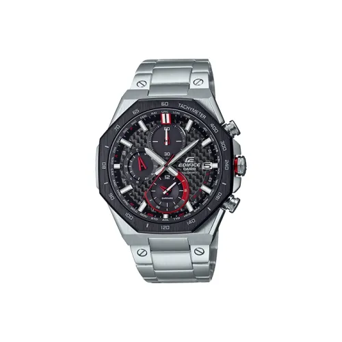 CASIO EDIFICE Кварцевый механизм нержавеющая сталь ремешок часы 47 мм мужские черный циферблат