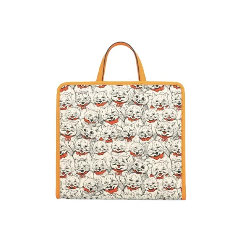 GUCCI Кожа Тоут Сумка Сумка для покупок Детская Сумка Многоцветный Оранжевый