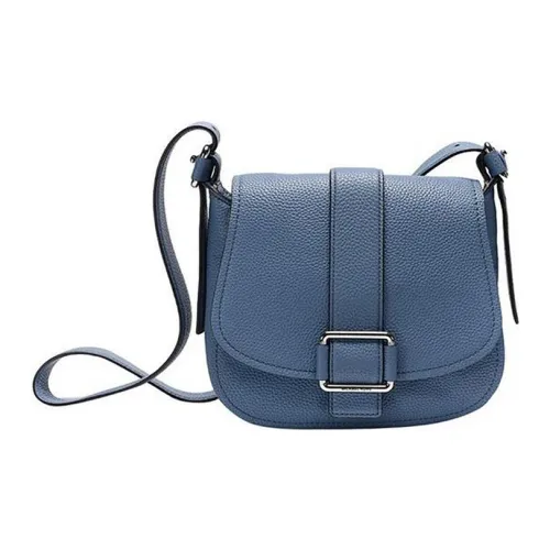 MICHAEL KORS MICHAEL KORS Luggage Collection Коровья кожа Сумка через плечо Большая Женская Синяя