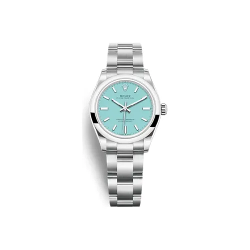 ROLEX Автоматический Механический Movement Женские Oyster Perpetual Часы 31 мм Синие