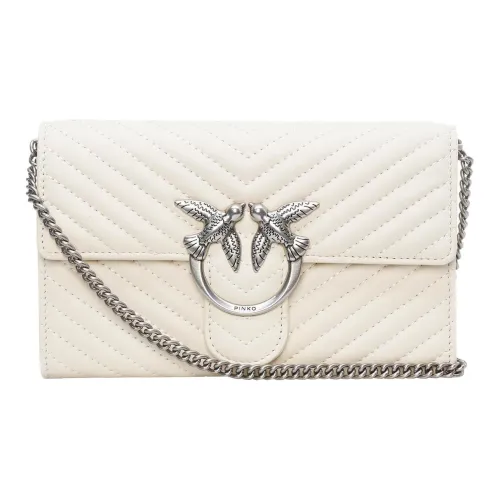 PINKO Quilt Овчина Swallow Сумка Сумка через плечо Женская Белая