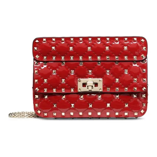 Valentino Кожа Сумка через плечо Женская Красная