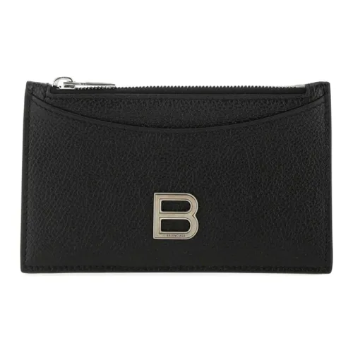 Balenciaga Коровья кожа Держатель для карт кошелек Женские Черный