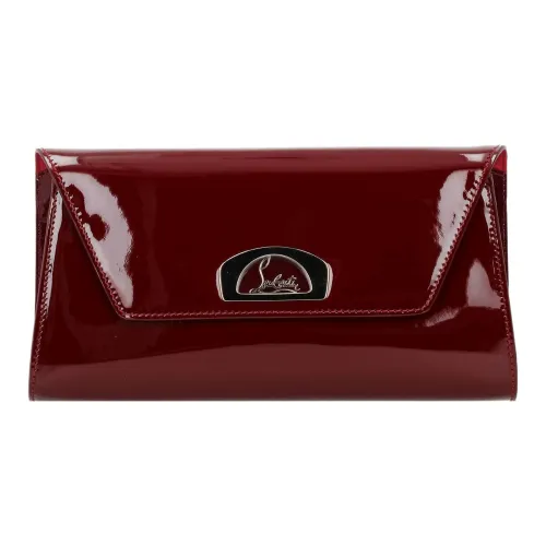 CL Лакированная поверхность Кожа Клатч Женские Красный