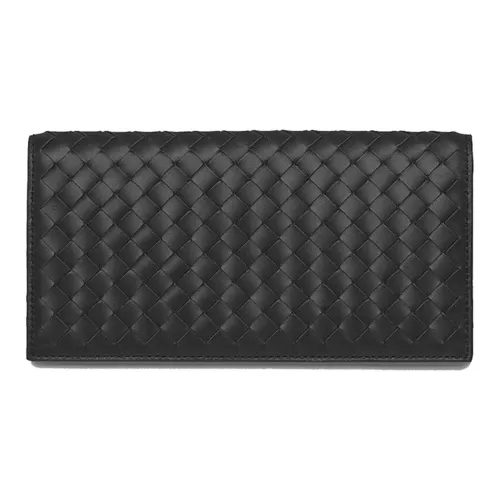 Bottega Veneta Sheepskin Wallet Medium Men's Black