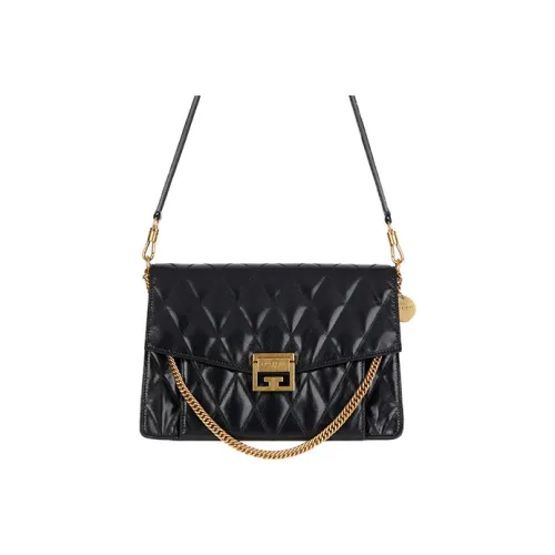 Givenchy Sheepskin Portable Crossbody Bag Shoulder Bag Medium Women's Black