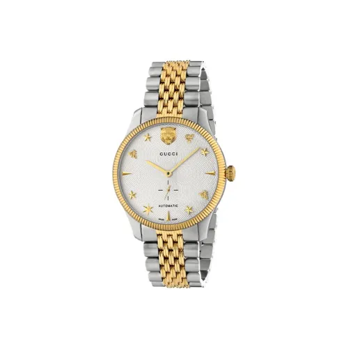 GUCCI G Timeless Collection Часы Автоматический Механический Механизм Ремешок из Нержавеющей Стали Белый Циферблат Унисекс