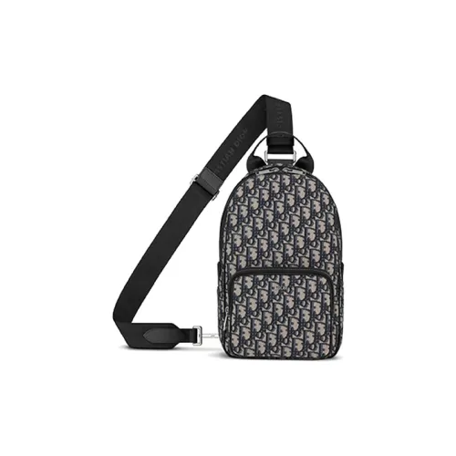 DIOR Корова Кожа Sling Сумка Плечевая Сумка Мужская Бежевая и Черная