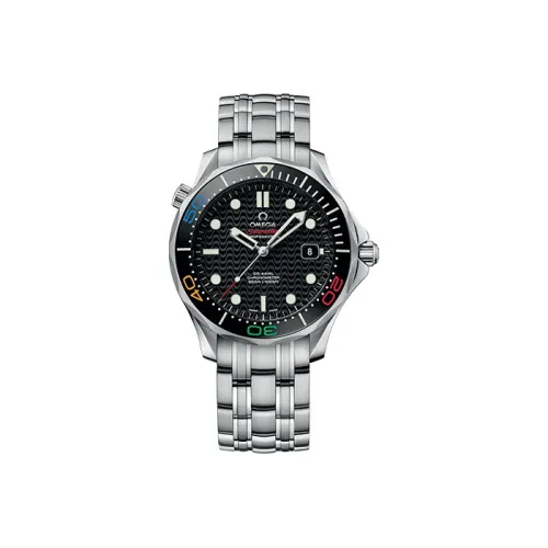 OMEGA Автоматический Механический Часы Мужские Seahorse Series 300m Diving Watch 41 мм Черные
