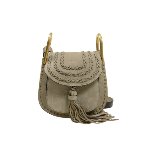 Chloe Телячья кожа Сумка через плечо Сумка на плечо Женская Серого цвета