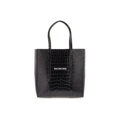 Balenciaga Кожа Тоут Сумка Сумка для покупок Сумка Большая Женская Черная