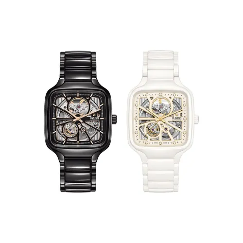 RADO Автоматический Механический Movement Унисекс Realme Collection Часы 38мм*38мм Черные