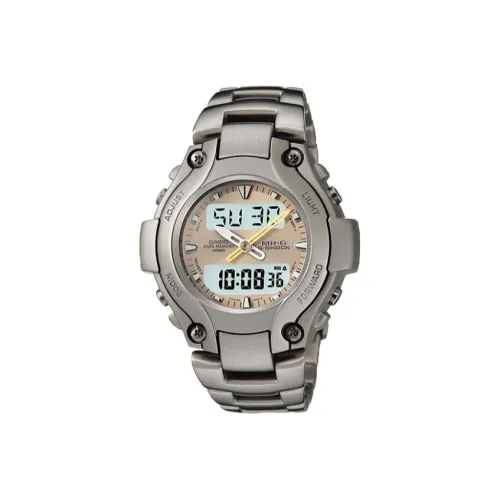 CASIO MR G Series G Shock Collection Кварцевый механизм Титан Ремешок Часы Мужские Золотистый циферблат