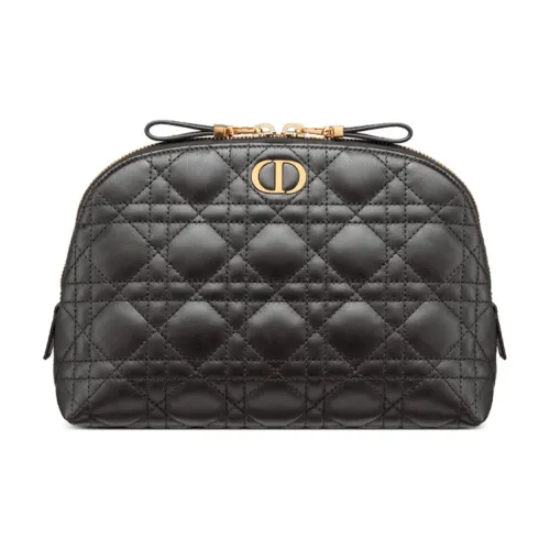 DIOR Caro Series Овчина Косметичка Женская Черная