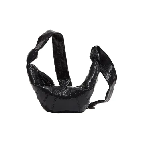 Lemaire Croissant Series Linen Croissant Bag Crossbody Bag Shoulder Bag Small Women's Midnight Green