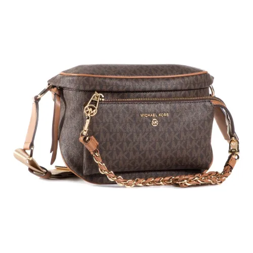 MICHAEL KORS Slater Кожа Маленькая Квадратная Сумка Сумка через плечо Средняя Женская Желудево-коричневая